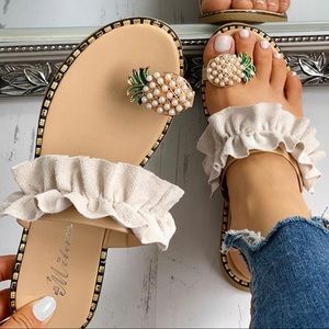 Pineapple toe shoes